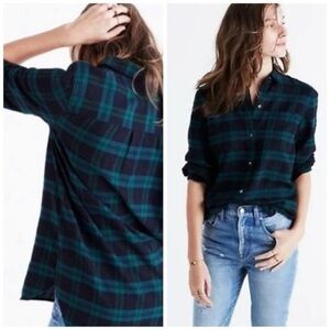 Madewell Classic Ex-Boyfriend Button Down Flannel Shirt